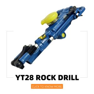 工場価格 YT28 岩盤掘削機 ジャックハンマー ハンドヘルド エアーレッグ 空気圧式ロックドリル - Product Image 1