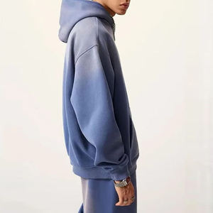 Custom Vintage Washed Men's Tracksuit Set Oversized Heavyweight Cotton <b>Hoodie</b> and Sweatpants Streetwear Acid Wash Jogger Suit - Product Image 5