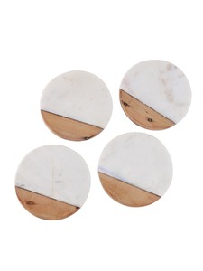 Posavasos de mármol al por mayor, tapete protector de mesa personalizado, portavasos, juego de posavasos de mármol indio - Product Image 3