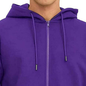 Sweat-shirts à capuche zippés pour hommes, couleur unie, hiver, coton doux de qualité supérieure, écologiques, confortables, streetwear décontracté, vente en gros - Product Image 3