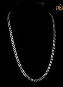 สร้อยคอแบบ Cuban Link เพชรเพาะเลี้ยงในห้องปฏิบัติการ ทองแท้ 9K 14K 18K หรูหรา ทรงเหลี่ยมเจียระไนอย่างประณีต เครื่องประดับชั้นดี ความยาวตามสั่ง ขายส่ง - Product Image 2