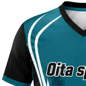 Manufacturer Custom Teal Black Sublimated Volleyball Jersey Short Sleeve Athletic Sports Shirt Team Wear Training Game Apparel - Product Image 3