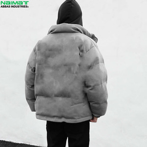 Multi <b>Pocket</b> Utility Cargo Puffer <b>Jacket</b> Men Heavy Duty Streetwear Warm Thick Padded Winter Tech Parka - Product Image 3