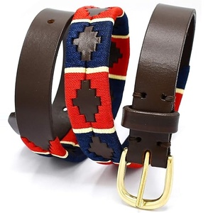 Ceinture de polo classique pour homme en cuir véritable, équestre, avec logo personnalisé, ceinture de polo argentine, OEM bienvenu - Product Image 1
