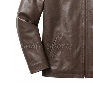 Classy Premium Factory Made Comfortable Warm OEM Custom Handmade Formal Style Leather Jacket <b>Coat</b> for Men - Product Image 4