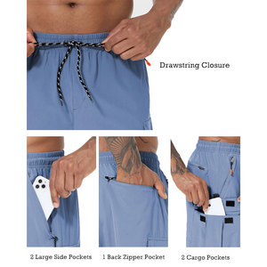 Cargo Shorts For Men's Button Fly Belt Closure Type Anti Shrink Quick Dry <b>Velcro</b> <b>Strap</b> Pocket Wear Shorts Custom design Logo - Product Image 5