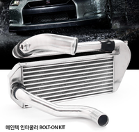 Kit d'intercooler en aluminium haute performance MAINTEC pour Hyundai I30 II 1.6t Diesel (2012-2017) épaisseur 1,5 mm, fixation par boulons