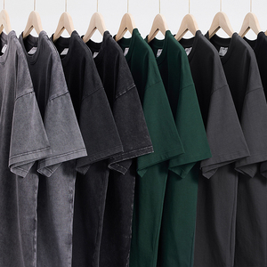 เสื้อยืดคอตตอนสีน้ำตาลทรงโอเวอร์ไซส์สำหรับผู้ชาย แขนสั้น คอกลม ผ้าเจอร์ซีย์เนื้อนุ่ม สไตล์ลำลอง ผลิตโดยโรงงาน OEM ODM - Product Image 3