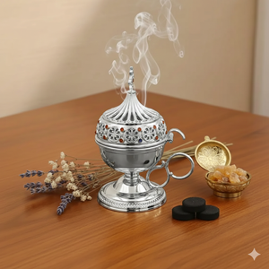Encensoir religieux en laiton – Traditionnel, écologique, décoratif, essentiel pour la paix intérieure, les rituels, la méditation et la conscience - Product Image 1