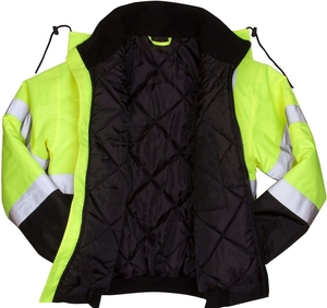 Chaqueta de Seguridad de Alta Visibilidad, Chaqueta de Trabajo Reflectante, Fabricante OEM Personalizado, Chaqueta Impermeable para la Construcción Industrial - Product Image 4