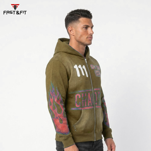 Nouveau design léger en coton 100% brodé, sweats à capuche d'hiver pour hommes, meilleure qualité, prix bas, fabriqué au Pakistan - Product Image 6