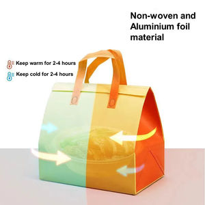 Bolsa Térmica Aislante Personalizada con Logotipo, Bolsa de Transporte para Alimentos, Postres, Comida para Llevar, Bolsa Refrigerante con Asa - Product Image 3