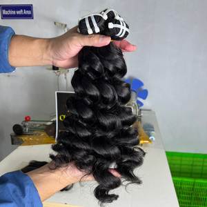 Cloudyhair Cabello Virgen Vietnamita de Alta Calidad, Grado Superior, Suave, Negro, Doble Trama, Rizado, Cabello Natural para Tejer - Product Image 4