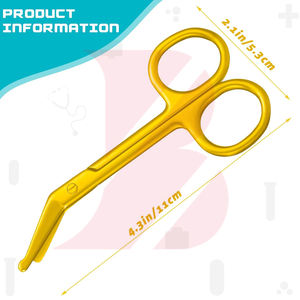 Nouveauté : Ciseaux à pansements de qualité hospitalière, ciseaux de traumatologie EMT, acier inoxydable, outil chirurgical de premiers secours, fournitures médicales - Product Image 2