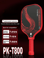 Papan Pickleball Profesional Serat Karbon Influence T800 Set Lengkap Hot Press Elastisitas Tinggi Disetujui USA Tebal 20mm Model Snake