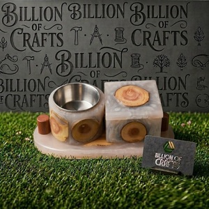 Boîte de rangement en bois naturel et résine époxy pour Oud, avec brûleur d'encens Bakhoor, artisanale, cadeau pour le Ramadan et l'Aïd, décoration islamique pour la maison - Product Image 3