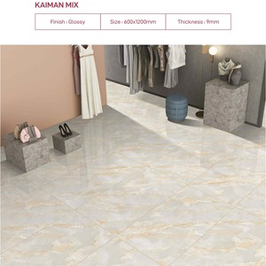 Kaiman กระเบื้องพอร์ซเลนขัดเงาโอนิกซ์สีน้ำตาลตัวเลือกแรก24x48พื้นผิวมันวาวกระเบื้องเซรามิคเคลือบอพาร์ทเมนต์ทันสมัย - Product Image 2