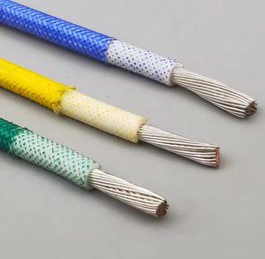 Cable de Cobre Estañado Resistente a Altas Temperaturas, Trenzado con Fibra de Vidrio y Revestimiento de Silicona, 600V, para Cableado de Equipos de Calefacción - Product Image 2