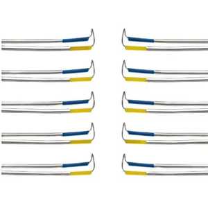 Électrode de coupe bipolaire manuelle en acier inoxydable pour urologie, grande, 12 degrés, 10 pièces, 24fr - Product Image 1