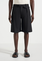 Shorts Bermuda Homme Couleur Unie avec Cordon de Serrage, Anti-Plis, Séchage Rapide, Décontracté Chic, pour Gym et Course, en Toile Tissée