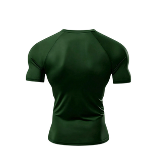 Camiseta Deportiva de Compresión para Hombre, Manga Corta, para Entrenamiento Atlético, Gimnasio, Fitness, Running, Ejercicio, Secado Rápido, Ligera - Product Image 2