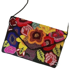 Sac à bandoulière de luxe artisanal pour femme, pochette bohème personnalisée avec pompon et fermeture éclair, léger, pliable, pour soirée, en jute - Product Image 3