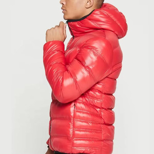 Veste matelassée personnalisée High Street avec fermeture éclair, coupe-vent, logo, doudoune chaude d'hiver pour homme, vêtement d'extérieur rembourré - Product Image 3
