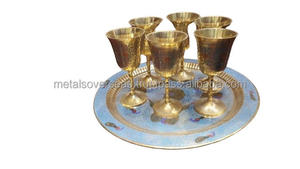Copa de Vino de Latón Vintage, Vaso Decorativo Hecho a Mano, Cáliz para Vino, Agua, Cócteles, Regalo para el Hogar, Bar o Restaurante - Product Image 5