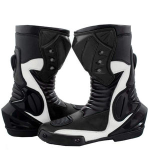 Botas de Motociclismo Deportivas de Cuero para Hombre, Diseño Personalizado con Logotipo de Marca, Botas de Carreras - Product Image 3