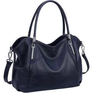 Sac à bandoulière en cuir véritable pour femme, sac hobo marron grainé, sac fourre-tout souple pour les trajets quotidiens et les voyages - Product Image 2