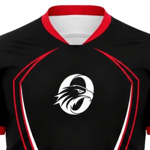 เสื้อฟุตบอลสีดำและสีแดง ดีไซน์ทันสมัย สำหรับสโมสรฟุตบอล ใช้สำหรับการฝึกซ้อมและการแข่งขัน - Product Image 5