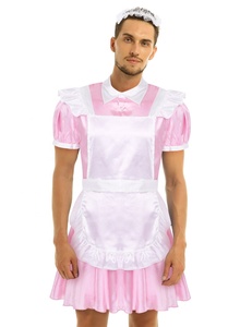 3 pz da uomo e da donna per adulti, <span class=keywords><strong>vestito</strong></span> Cosplay da donna, <span class=keywords><strong>vestito</strong></span> con maniche a sbuffo e fascia per capelli, uniforme <span class=keywords><strong>Sexy</strong></span> - Product Image 2