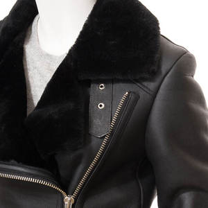 Veste en cuir d'agneau véritable pour femmes, mode de luxe, qualité supérieure, OEM ODM, design personnalisé, vente directe d'usine - Product Image 5
