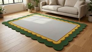 Tapis moderne 100% laine tufté à la main, tapis de salon fait main, taille personnalisée - Product Image 6