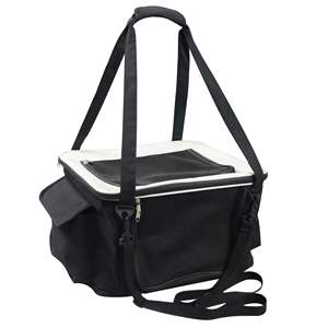 เบาะนั่งในรถสำหรับสัตว์เลี้ยงแบบพับได้ น้ำหนักเบา ปลอดภัย สำหรับการเดินทาง ดีไซน์โครงลวดพับได้ - Product Image 3