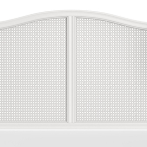 Lit à panneaux en canne française de luxe, en acajou massif, style français vintage, blanc élégant, chambres principales confortables, expérience de sommeil confortable - Product Image 5