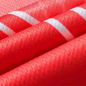 Camiseta Deportiva de Poliéster con Estampado Digital a Rayas Rojas, Cuello en V, Manga Corta, Secado Rápido, Uniforme de Voleibol, Primavera Verano, Partido de Club - Product Image 6