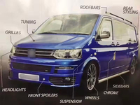 Feux de jour à LED pour Volkswagen Transport Multivan Caravelle, pièces détachées pour VW T5 T6, feux de jour extérieurs à LED, feux DRL