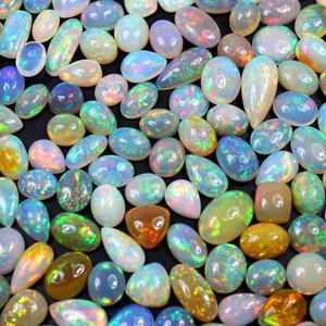 Natural White Ethiopian <b>Opal</b> Cabochon Smooth Mix Shape Loose Gemstone Oval Cabochon For Jewelry Making Wholesale Bulk Supply - Product Image 5