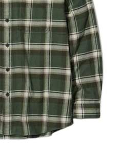 Camisa Casual a Cuadros Verde Oliva para Hombre, Algodón y Poliéster, Manga Larga, Cierre de Botones, Diseño a Cuadros, Suave y Cómoda para Uso Diario - Product Image 6