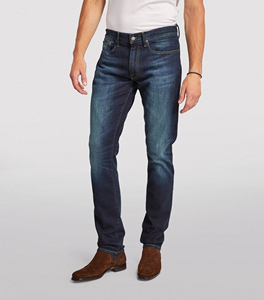 2026 Customized Printing Blue Denim Pants for <b>Men</b> OEM Service Slim <b>Stretch</b> Straight Style with Exterior Pockets Denim Pants - Product Image 1