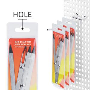 เครื่องวัดค่าสัดส่วนคิ้วแบบสามจุด สแตนเลสสตีล สีทอง - Product Image 6
