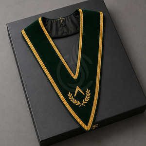 Stylish Lightweight Silk Masonic Collar Simple Formal Design for Ceremony Wear Meetings Events and Everyday Collection - Product Image 4