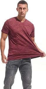 เสื้อยืดออกกำลังกายผู้ชายขายส่ง ผ้าฝ้าย 100% กันยับ คอกลม ทรงเข้ารูป รับผลิตแบบ OEM เสื้อยืดคอกว้างผู้ชาย - Product Image 5