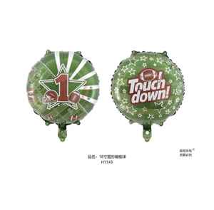 Globo de Fútbol Americano de 18 Pulgadas, OEM ODM, Alta Calidad, Personalizado, Decoración Deportiva para Fiestas, Globos Inflables de Aluminio, Suministro al por Mayor - Product Image 1