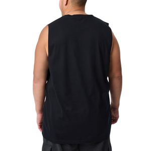 Camiseta sin Mangas Holgada para Hombre, Talla Grande, Color Sólido, Cuello Redondo, Tejido de Poliéster/Algodón, Transpirable, Ropa de Gimnasio, Chaleco Informal, Color Personalizado - Product Image 3