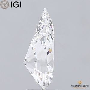 บริสุทธิ์2.50กะรัตลูกแพร์ตัด CVD ห้องปฏิบัติการที่ปลูกเพชร11.82มม. D สีขาว VVS2ความชัดเจนได้รับการรับรอง IGI ประกายสำหรับจี้ที่กำหนดเอง - Product Image 6