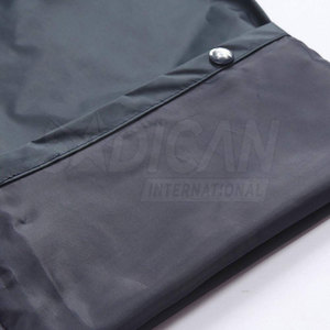 Heavy Duty Workwear Rain Suit <b>Waterproof</b> Hooded Jacket With Matching Pants For Factory Farm And Road <b>Work</b> - Product Image 4