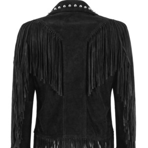 <b>Pink</b> Fringed Genuine Leather <b>Waterproof</b> Bomber <b>Jacket</b> Stand Collar Full Sleeve Regular Length Winter Autumn Women's Finished - Product Image 4