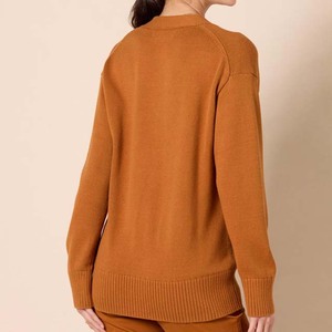 Make Your Custom Premium Quality V-neck Casual Wool/Cashmere Knitted Logos Tie Belt <b>Cardigan</b> <b>Sweaters</b> for Unisex - Product Image 5